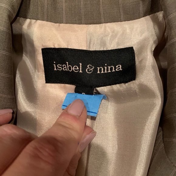 Women’s Brown Pin-Stripped Suit - Size 2 - Picture 4 of 7